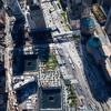 Bird's-eye view of the World Trade Center site on 10.25.2011.